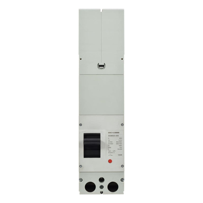Interruptor de Caja Moldeada De Corriente Directa l Breaker Totalizador Termomagnético l 2 Polos l 400A l 20KA (1500VDC) l SGM6 DC-630 400A l EBCHQ