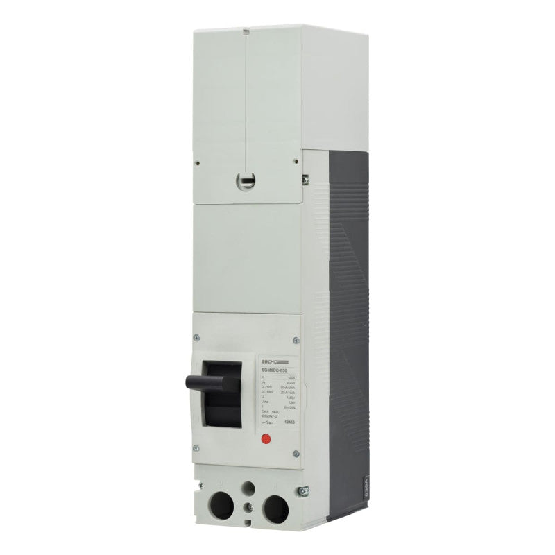 Interruptor de Caja Moldeada De Corriente Directa l Breaker Totalizador Termomagnético l 2 Polos l 630A l 20KA (1500VDC) l SGM6 DC-630 630A l EBCHQ