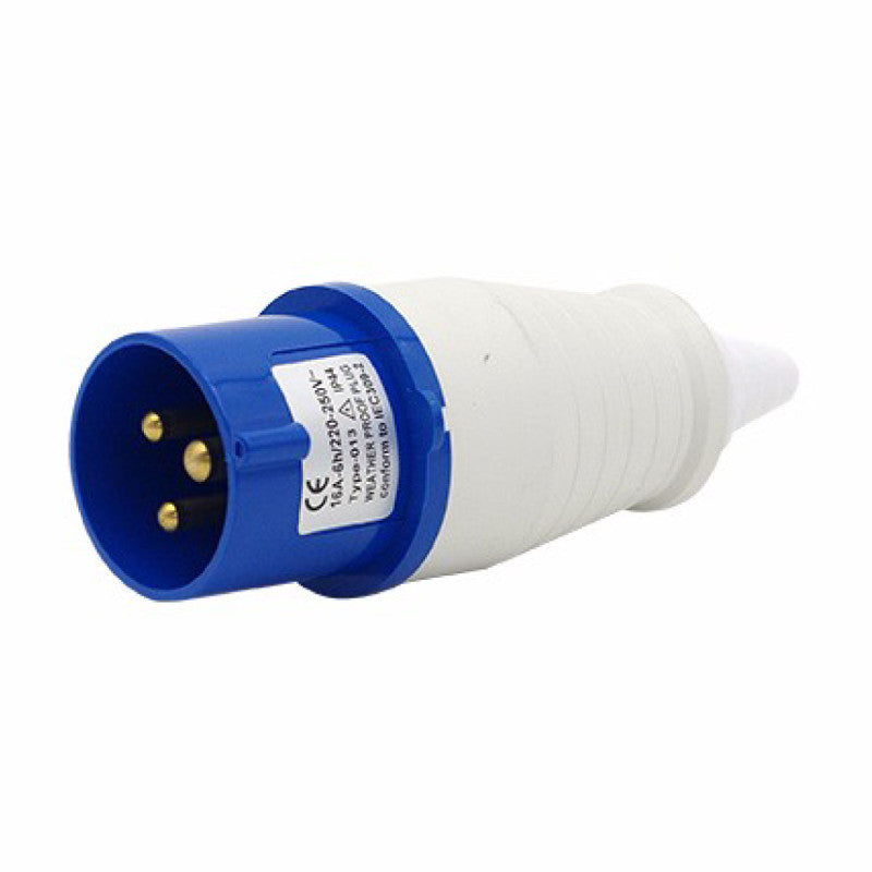 Clavija 32A 2P + T 6H IP44 250V Azul KB EBCHQ