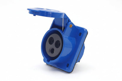 Toma Incrustar 32A 2P + T 6H IP44 250V Azul KB EBCHQ