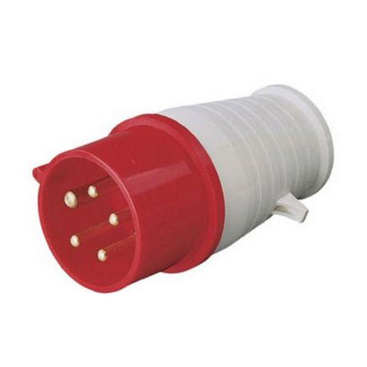Clavija 32A 3P + T 6H IP44 415V Rojo KB EBCHQ