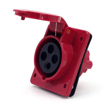 Toma Incrustar 32A 3P + T 6H IP44 415V Rojo KB EBCHQ