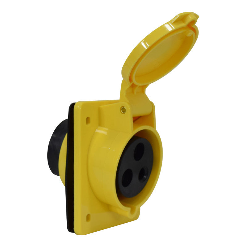 Toma Incrustar 32A 2P + T 4H IP44 130V Amarillo KB EBCHQ