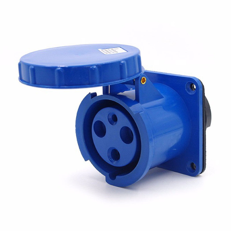 Toma Incrustar 63A 2P + T 6H IP67 250V Azul KB EBCHQ