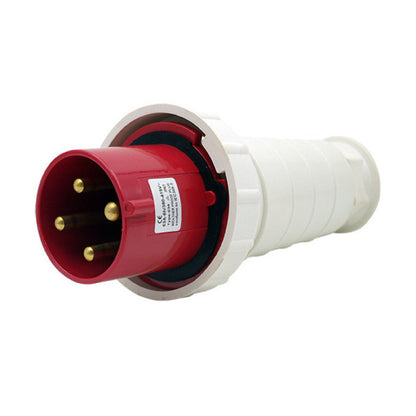 Clavija 125A 3P + T 6H IP67 415V Rojo KB EBCHQ