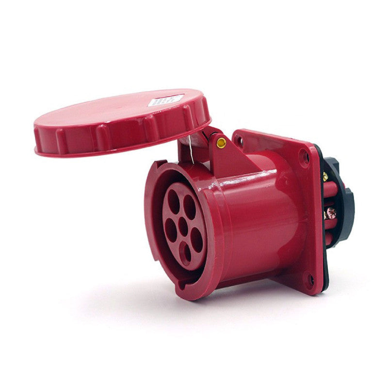 Toma Incrustar 63A 3P+N+T 6H IP67 415V Rojo KB EBCHQ