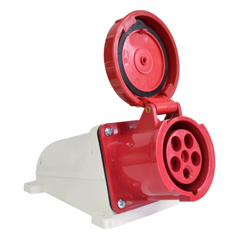 Toma Sobreponer 125A 3P+N+T 6H IP67 415V Rojo KB EBCHQ