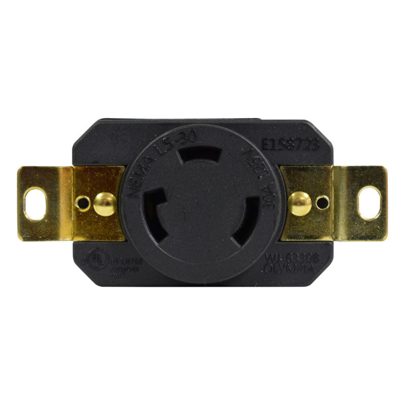 Toma Incrustar de Seguridad 30A 2P + T 125V L5-30R EBCHQ