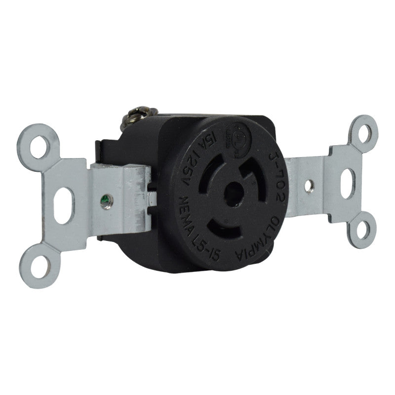 Toma Incrustar de Seguridad 15A 2P + T 125V L5-15R EBCHQ