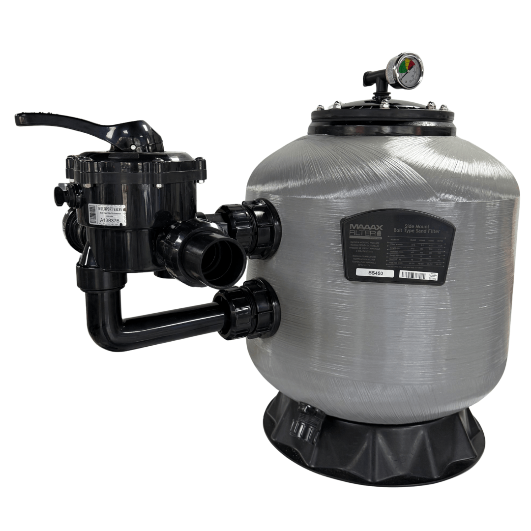 Filtro De Arena ELITE Para Piscina En Fibra de Vidrio Con Valvula Lateral de 44" - MAAAXFILTER