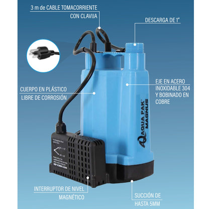 Poster Bomba de Achique MAGNUS l 0,25HP l 1" l 1x127VAC