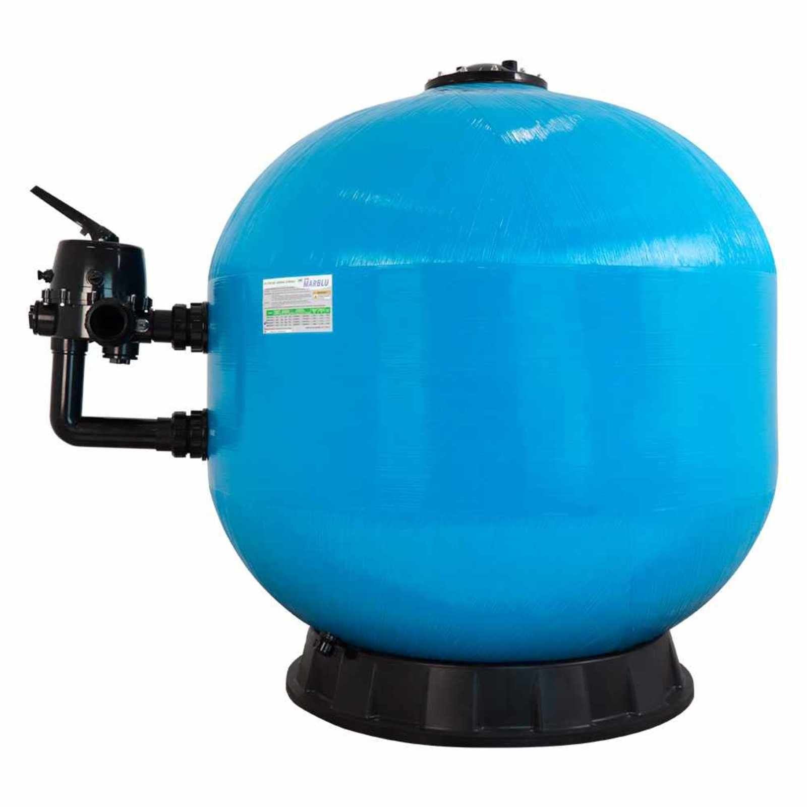 Filtro De Arena MARBLU Para Piscina En Fibra de Vidrio Con Valvula Lateral de 48" - PANDA