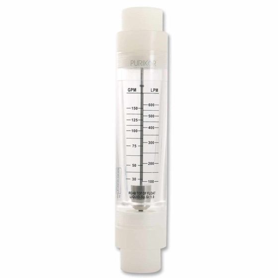 Flujómetro - Medidor de Flujo l Para Tuberia de 2" l 25 - 150 GPM l 100 - 600 LPM l PURIKOR