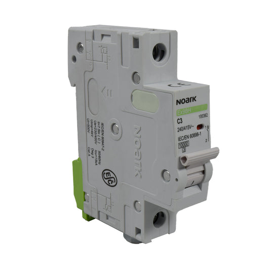 Mini Breaker Termomagnético Riel l 1 Polos l 3A l  10KA l Ex9BH 1P C3 l NOARK