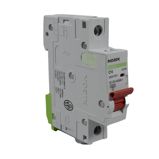 Mini Breaker Termomagnético Riel l 1 Polos l 10A l  10KA l Ex9BH 1P C10 l NOARK