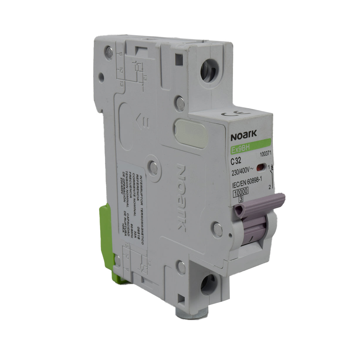 Mini Breaker Termomagnético Riel l 1 Polos l 32A l  10KA l Ex9BH 1P C32 l NOARK