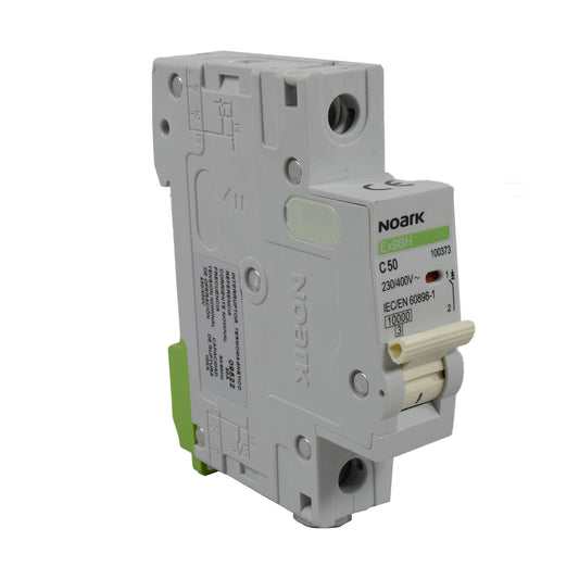 Mini Breaker Termomagnético Riel l 1 Polos l 50A l  10KA l Ex9BH 1P C50 l NOARK