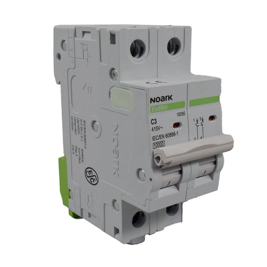 Mini Breaker Termomagnético Riel l 2 Polos l 3A l  10KA l Ex9BH 2P C3 l NOARK