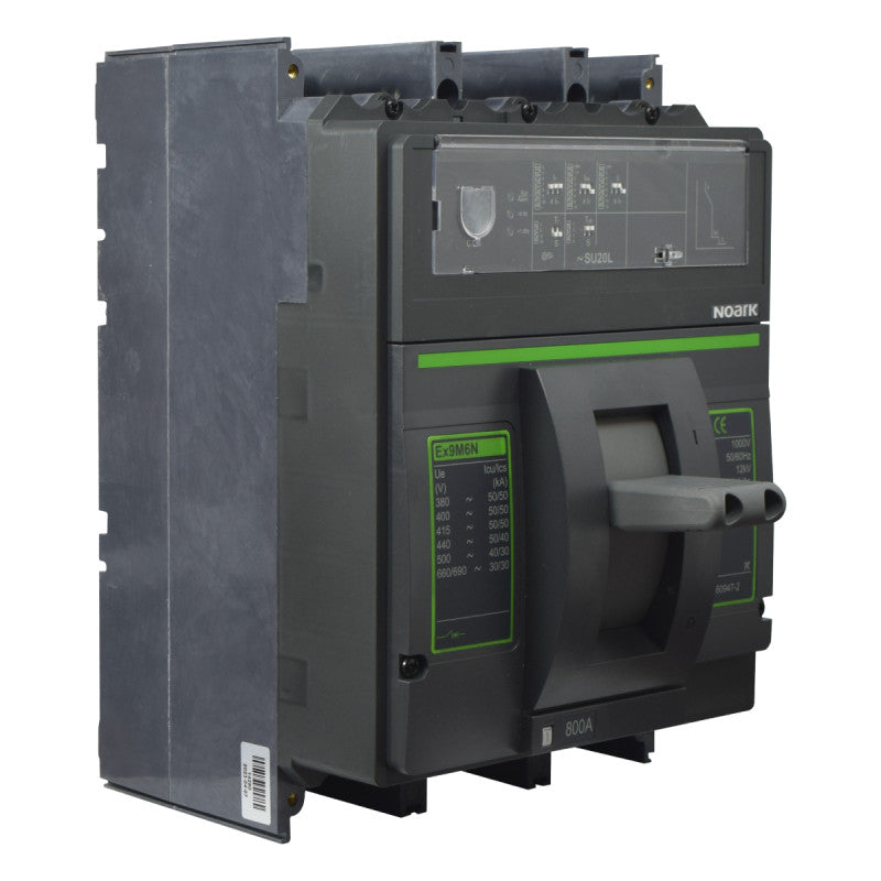 Interruptor Automático de Caja Moldeada l Breaker Totalizador Industrial Termomagnético l Ajustable l 3 Polos l 320 - 800A l 50KA l Ex9M6N l NOARK