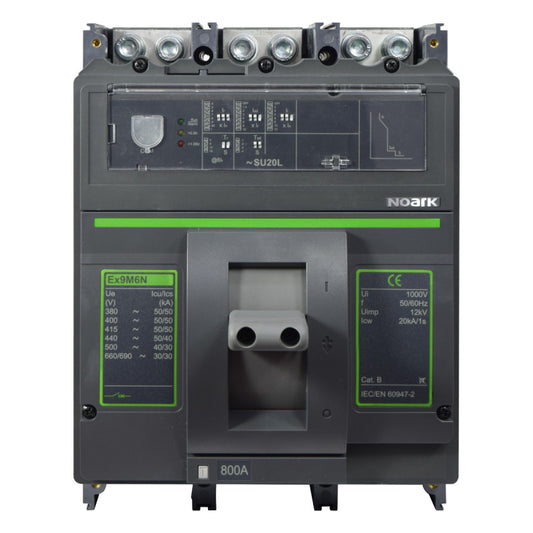 Interruptor Automático de Caja Moldeada l Breaker Totalizador Industrial Termomagnético l Ajustable l 3 Polos l 320 - 800A l 50KA l Ex9M6N l NOARK