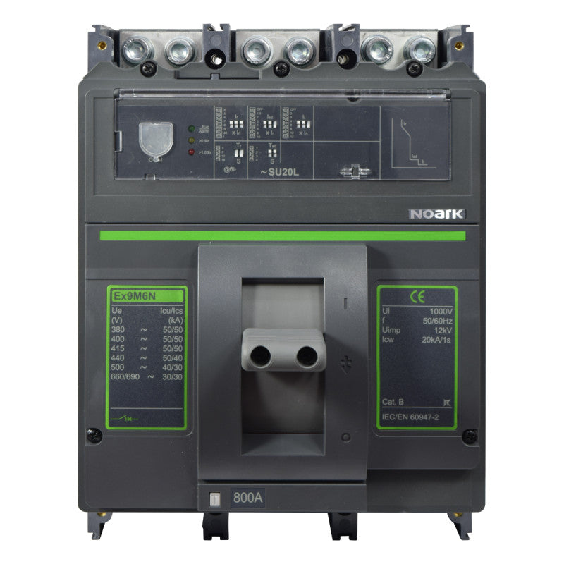 Interruptor Automático de Caja Moldeada l Breaker Totalizador Industrial Termomagnético l Ajustable l 3 Polos l 320 - 800A l 50KA l Ex9M6N l NOARK