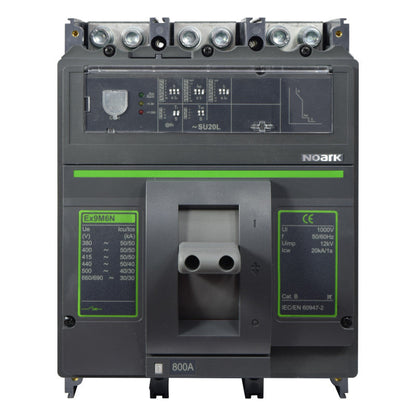 Interruptor Automático de Caja Moldeada l Breaker Totalizador Industrial Termomagnético l Ajustable l 3 Polos l 320 - 800A l 50KA l Ex9M6N l NOARK