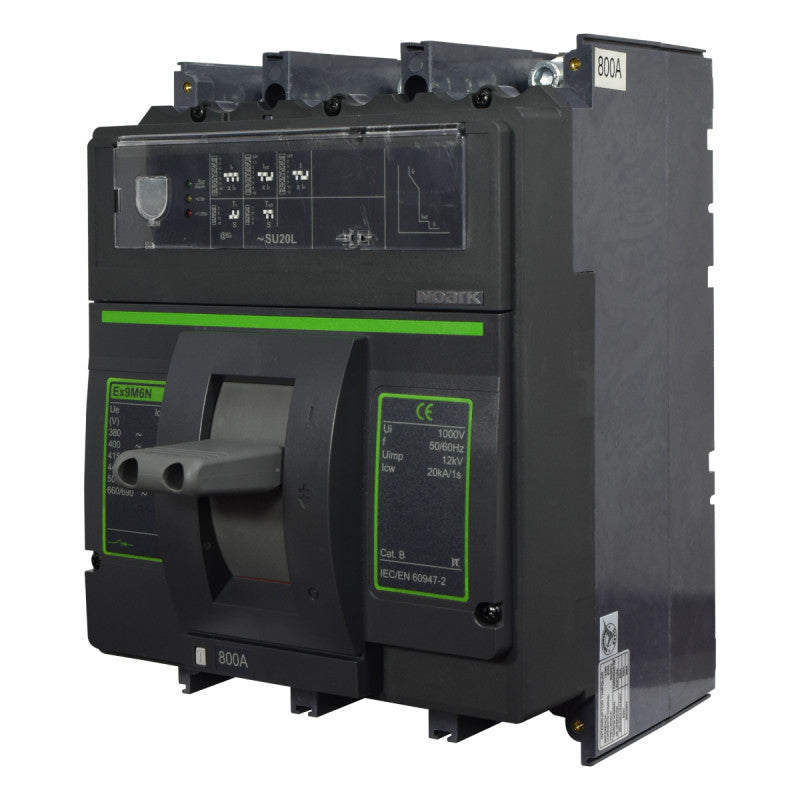 Interruptor Automático de Caja Moldeada l Breaker Totalizador Industrial Termomagnético l Ajustable l 3 Polos l 320 - 800A l 50KA l Ex9M6N l NOARK