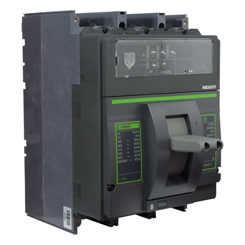 Interruptor Automático de Caja Moldeada l Breaker Totalizador Industrial Termomagnético l Ajustable l 3 Polos l 400 - 1000A l 50KA l Ex9M6N l NOARK