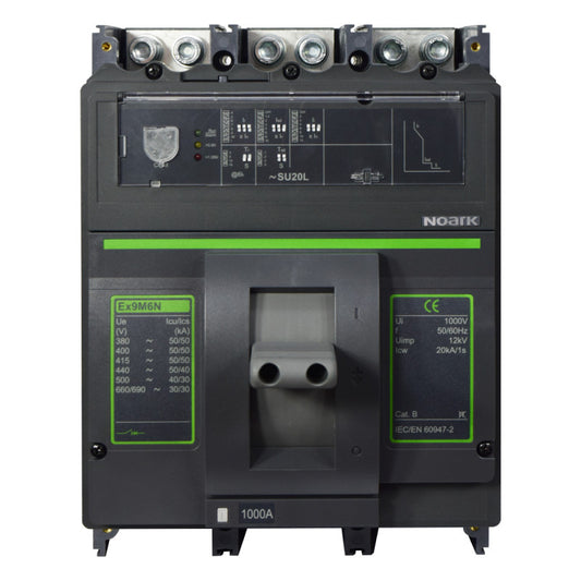 Interruptor Automático de Caja Moldeada l Breaker Totalizador Industrial Termomagnético l Ajustable l 3 Polos l 400 - 1000A l 50KA l Ex9M6N l NOARK
