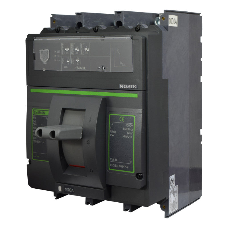 Interruptor Automático de Caja Moldeada l Breaker Totalizador Industrial Termomagnético l Ajustable l 3 Polos l 400 - 1000A l 50KA l Ex9M6N l NOARK