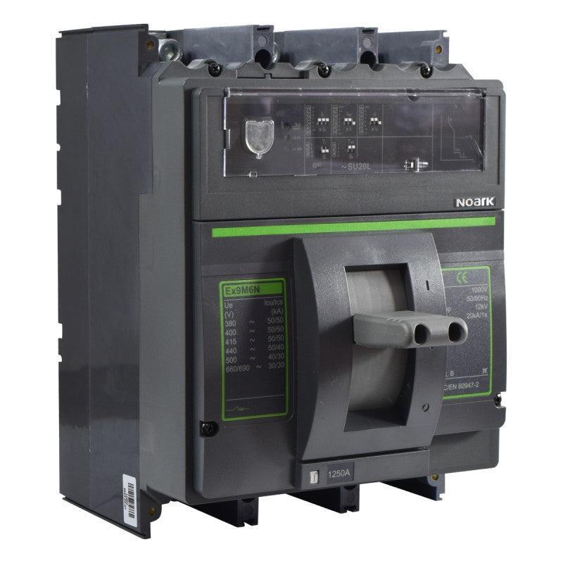 Interruptor Automático de Caja Moldeada l Breaker Totalizador Industrial Termomagnético l Ajustable l 3 Polos l 500 - 1250A l 50KA l Ex9M6N l NOARK