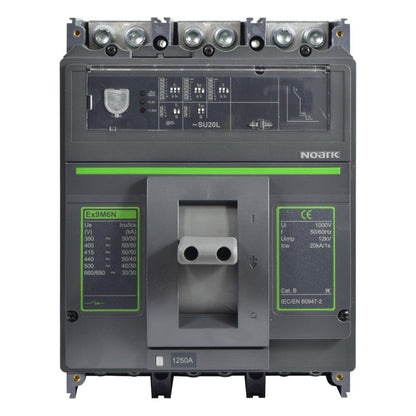 Interruptor Automático de Caja Moldeada l Breaker Totalizador Industrial Termomagnético l Ajustable l 3 Polos l 500 - 1250A l 50KA l Ex9M6N l NOARK