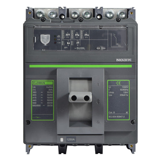 Interruptor Automático de Caja Moldeada l Breaker Totalizador Industrial Termomagnético l Ajustable l 3 Polos l 500 - 1250A l 50KA l Ex9M6N l NOARK