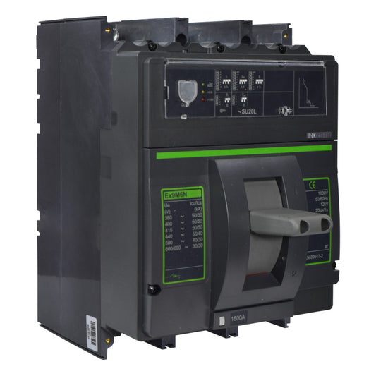 Interruptor Automático de Caja Moldeada l Breaker Totalizador Industrial Termomagnético l Ajustable l 3 Polos l 640 - 1600A l 50KA l Ex9M6N l NOARK