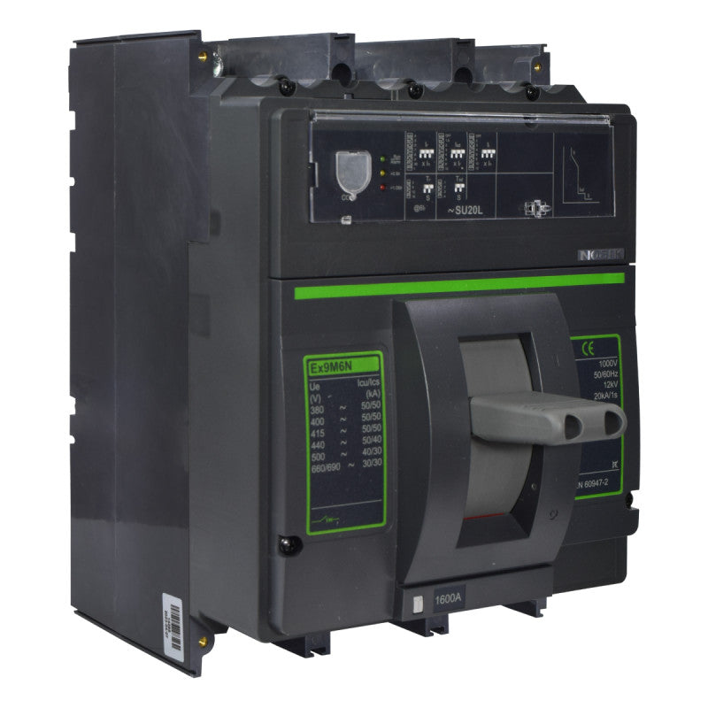 Interruptor Automático de Caja Moldeada l Breaker Totalizador Industrial Termomagnético l Ajustable l 3 Polos l 640 - 1600A l 50KA l Ex9M6N l NOARK
