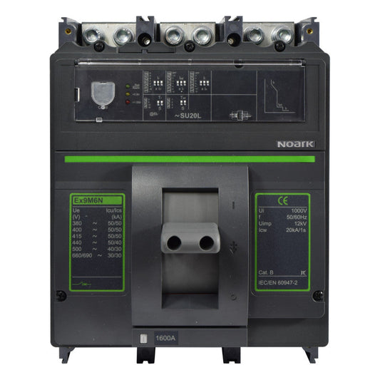 Interruptor Automático de Caja Moldeada l Breaker Totalizador Industrial Termomagnético l Ajustable l 3 Polos l 640 - 1600A l 50KA l Ex9M6N l NOARK