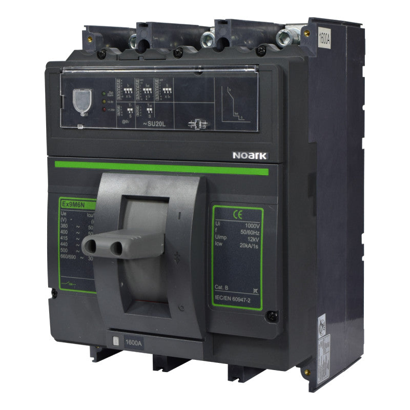 Interruptor Automático de Caja Moldeada l Breaker Totalizador Industrial Termomagnético l Ajustable l 3 Polos l 640 - 1600A l 50KA l Ex9M6N l NOARK