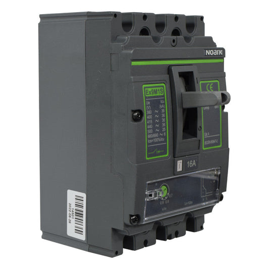 Interruptor Automático de Caja Moldeada l Breaker Totalizador Industrial Termomagnético l Ajustable l 3 Polos l 12,8 - 16A l 36KA / 50KA l Ex9M1S l NOARK