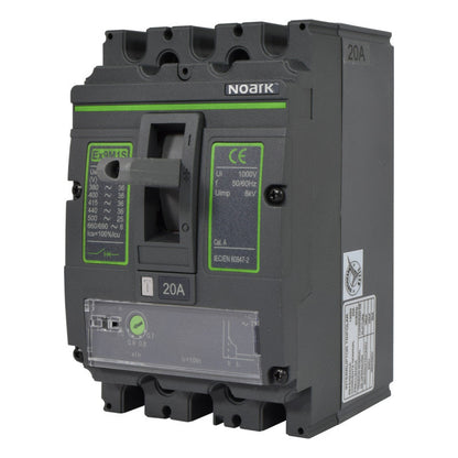 Interruptor Automático de Caja Moldeada l Breaker Totalizador Industrial Termomagnético l Ajustable l 3 Polos l 16 - 20A l 36KA / 50KA l Ex9M1S l NOARK