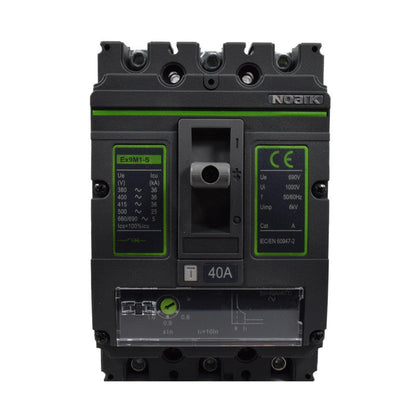 Interruptor Automático de Caja Moldeada l Breaker Totalizador Industrial Termomagnético l Ajustable l 3 Polos l 32 - 40A l 36KA / 50KA l Ex9M1S l NOARK