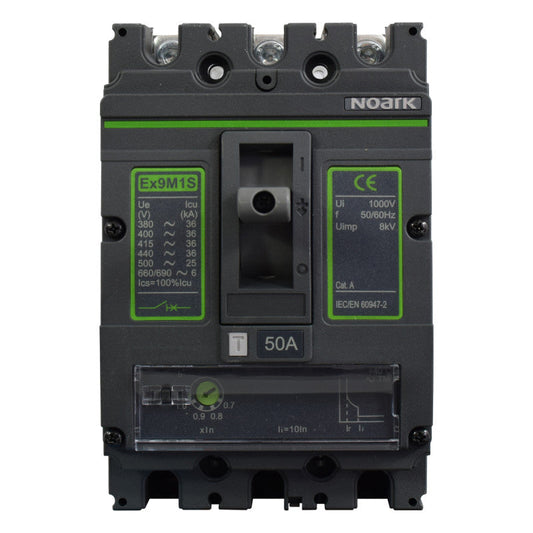 Interruptor Automático de Caja Moldeada l Breaker Totalizador Industrial Termomagnético l Ajustable l 3 Polos l 40 - 50A l 36KA / 50KA l Ex9M1S l NOARK