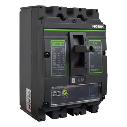 Interruptor Automático de Caja Moldeada l Breaker Totalizador Industrial Termomagnético l Ajustable l 3 Polos l 50,4 - 63A l 36KA / 50KA l Ex9M1S l NOARK