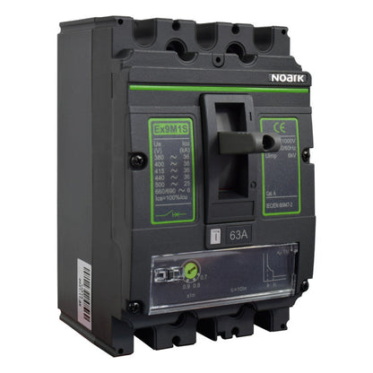 Interruptor Automático de Caja Moldeada l Breaker Totalizador Industrial Termomagnético l Ajustable l 3 Polos l 50,4 - 63A l 36KA / 50KA l Ex9M1S l NOARK