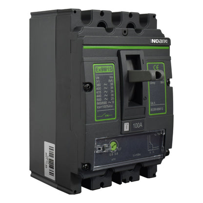 Interruptor Automático de Caja Moldeada l Breaker Totalizador Industrial Termomagnético l Ajustable l 3 Polos l 80 - 100A l 36KA / 50KA l Ex9M1S l NOARK