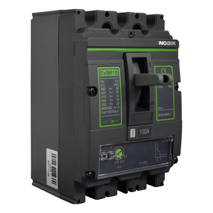 Interruptor Automático de Caja Moldeada l Breaker Totalizador Industrial Termomagnético l Ajustable l 3 Polos l 80 - 100A l 36KA / 50KA l Ex9M1S l NOARK