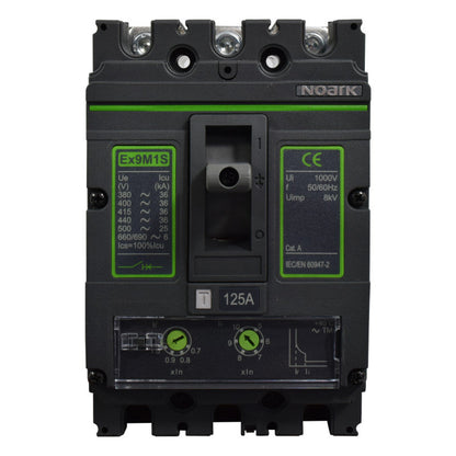Interruptor Automático de Caja Moldeada l Breaker Totalizador Industrial Termomagnético l Ajustable l 3 Polos l 100 - 125A l 36KA / 50KA l Ex9M1S l NOARK
