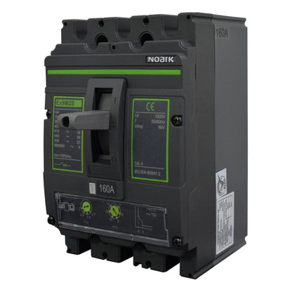 Interruptor Automático de Caja Moldeada l Breaker Totalizador Industrial Termomagnético l Ajustable l 3 Polos l 128 - 160A l 36KA / 50KA l Ex9M2S l NOARK