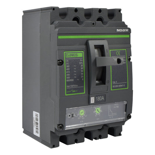 Interruptor Automático de Caja Moldeada l Breaker Totalizador Industrial Termomagnético l Ajustable l 3 Polos l 144 - 180A l 36KA / 50KA l Ex9M2S l NOARK
