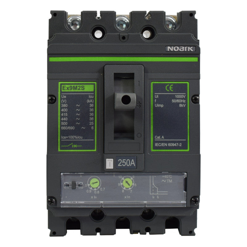 Interruptor Automático de Caja Moldeada l Breaker Totalizador Industrial Termomagnético l Ajustable l 3 Polos l 200 - 250A l 36KA / 50KA l Ex9M2S l NOARK