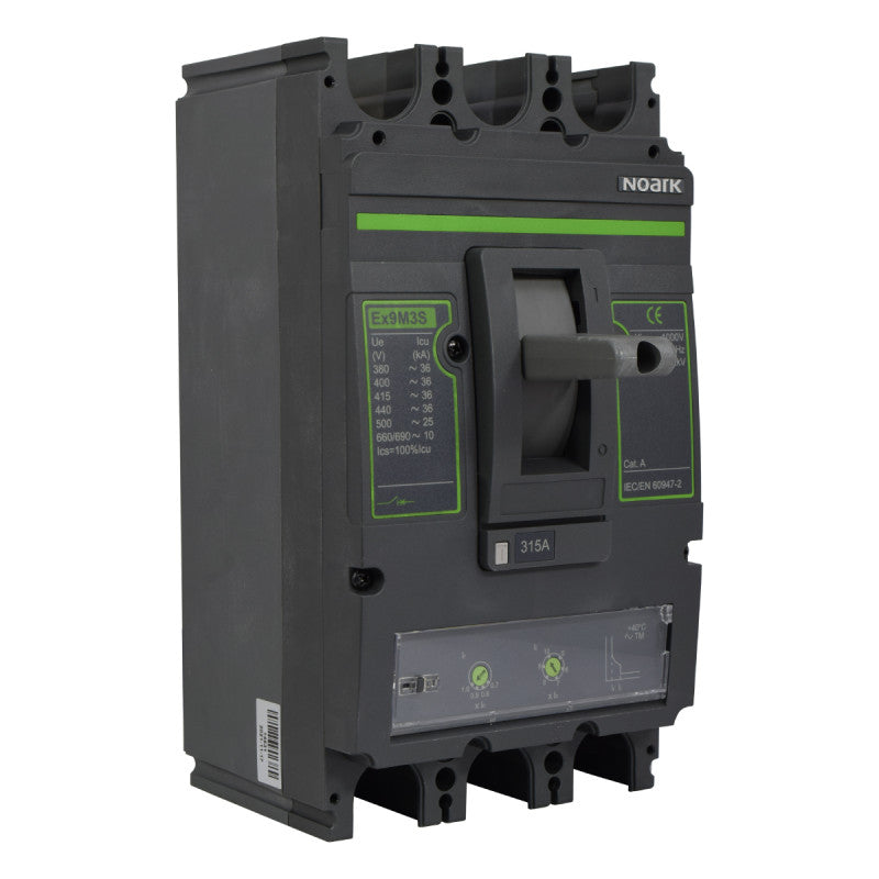 Interruptor Automático de Caja Moldeada l Breaker Totalizador Industrial Termomagnético l Ajustable l 3 Polos l 252 - 315A l 36KA / 65KA l Ex9M3S l NOARK